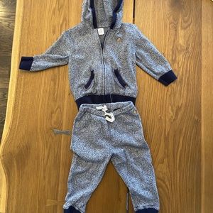 Baby gap hoodie and sweat pant set